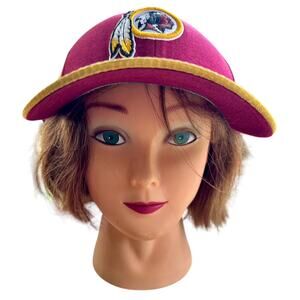 Vintage NFL 1990s Washington Redskins Wool Blend New Era stretch‎ Fit Med-Lg